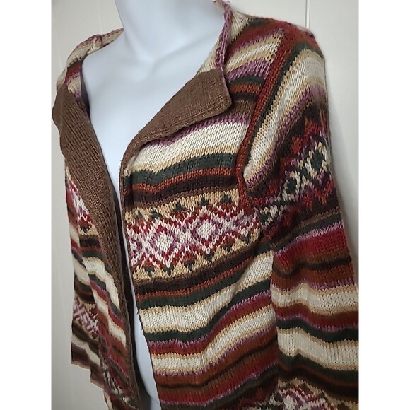 Boston Proper Open Cardigan Sweater Womens Small Alpaca Wool Blend Fall Winter - Picture 8 of 12